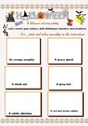 halloween colouring activity