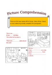 English Worksheet: Picture Comprehension