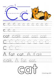 English Worksheet: Letter Formation Worksheets and reuploaded Learning Letters Cc and Dd: 8 worksheets