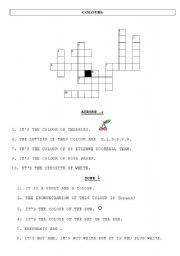English Worksheet: COLORS