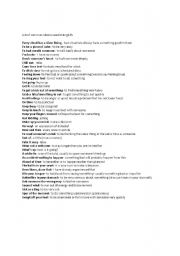 English Worksheet: English Idioms- explained!