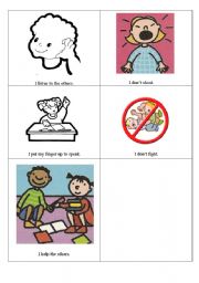 English worksheet: The classrooms rules