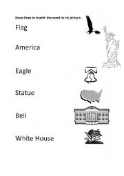 English Worksheet: American Symbols