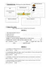 halloween worksheet