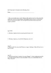 English Worksheet: Pat Tillman Sports Illustrated Article Reading Guide