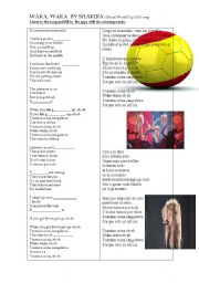 English Worksheet: song 