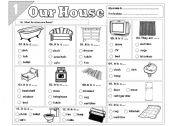 English Worksheet: Our House - 01