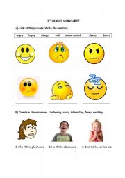 English worksheet: Emotions