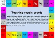 English Worksheet: Teaching pronunciation: vocalic sounds