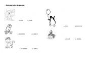 English worksheet: Animals