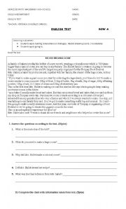 English Worksheet: Planning actions in the future