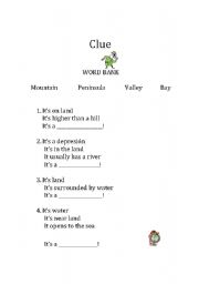 English Worksheet: GEOGRAPHY DETECTIVE