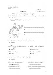 English worksheet: evaluation have got