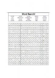 English Worksheet: Word search (to go with Mr Bean visits the dentist video lesson)
