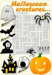 English Worksheet: HALLOWEEN CROSSWORD