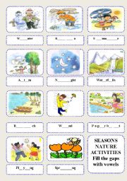 English Worksheet: Weather vocabulary