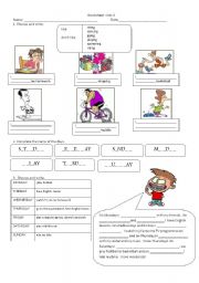 English Worksheet: Happy Street 2 Unit 6