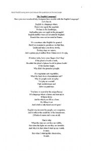 The English Language Poem