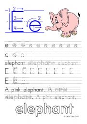 English Worksheet: Letter Formation Worksheets and reuploaded Learning Letters Ee and Ff: 8 worksheets