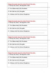 English worksheet: present perfect passive