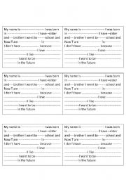 English Worksheet: autobiography