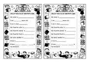 English Worksheet: identity card