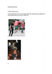 English Worksheet: Modern Sports