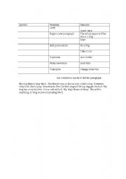 English Worksheet: Correction marks