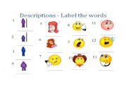 English worksheet: Teaching English Vocabulary: Descriptions