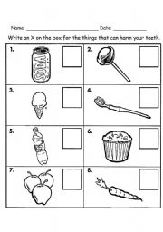 English Worksheet: let s protect our teeth 