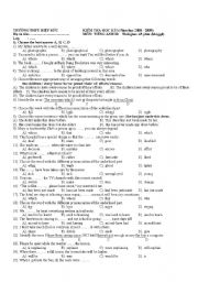 English Worksheet: test