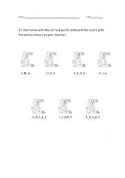 English Worksheet: Days of the Week
