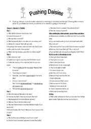 English Worksheet: Pushing Daisies