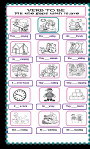 English Worksheet: Verb to be!