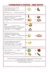 English Worksheet: Song: Cheeseburger in Paradise