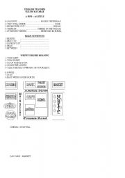 English Worksheet: A few