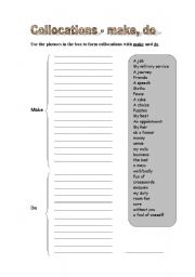 English Worksheet: Make-Do