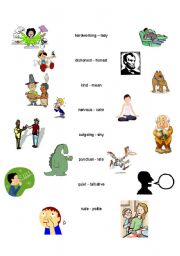 English worksheet: Personalities