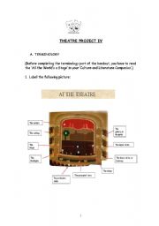 English worksheet: theater play