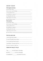 English Worksheet: Have got