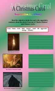 English Worksheet: A Christmas Carol- superlative adjectives