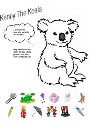 English Worksheet: Kenny The Koala