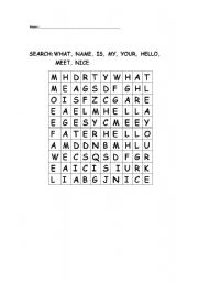 English worksheet: Presentation Word Search