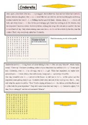 English worksheet: cindrella