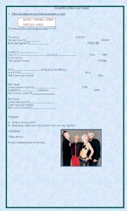 English Worksheet: Song: No Doubt Don`t Speak