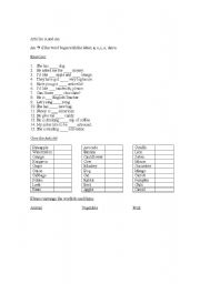 English worksheet: Article A and An