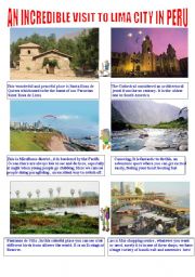 English Worksheet: a visit to Lima