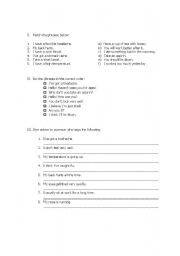 English Worksheet: Health worksheet from busy teachers