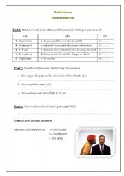 English Worksheet: generation gap