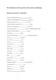 English Worksheet: 